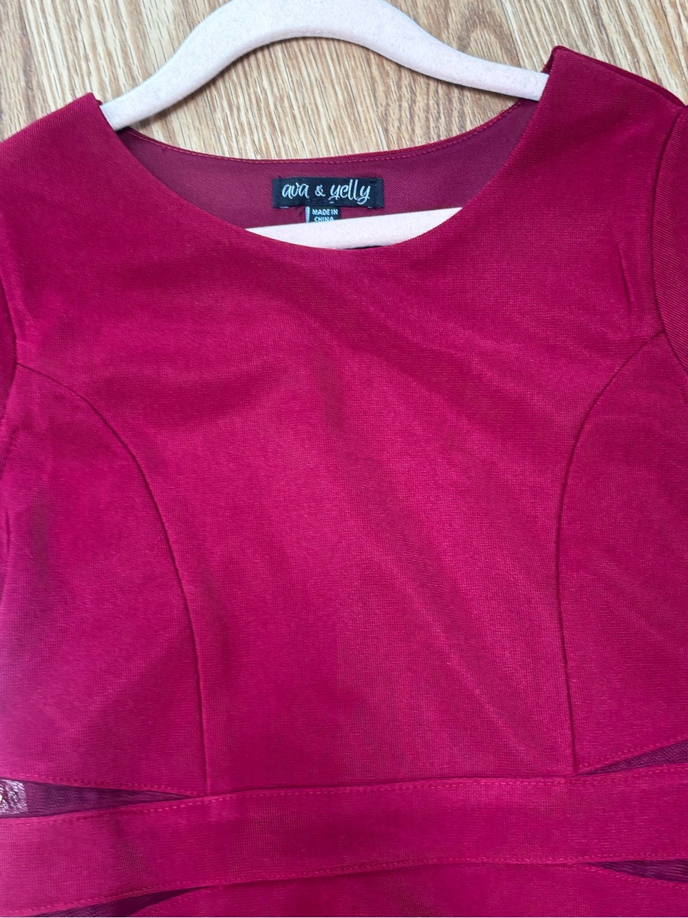 Girls' Red Fit-and-Flare Tunic Dress